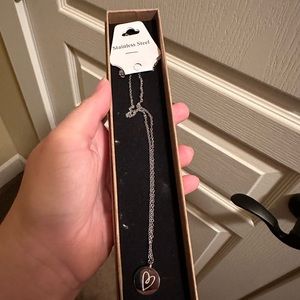 Latched Mama gold plated boob/heart necklace